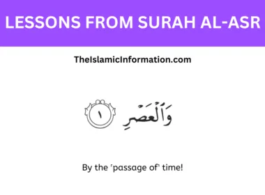 LESSONS FROM SURAH Al asr