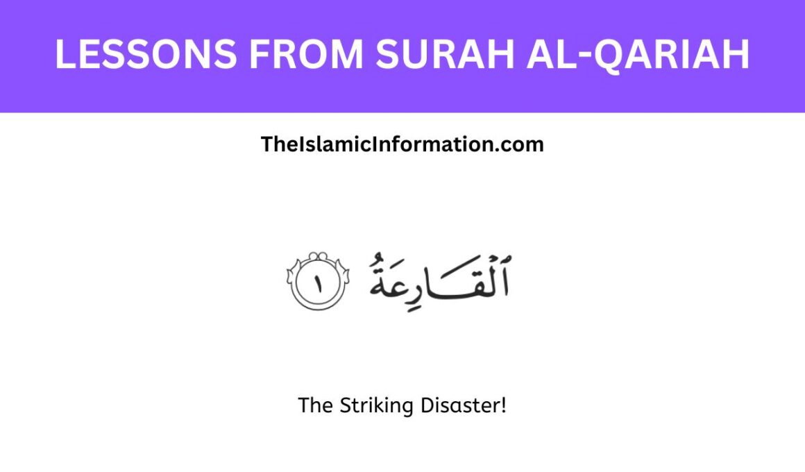 LESSONS FROM SURAH Al qariah