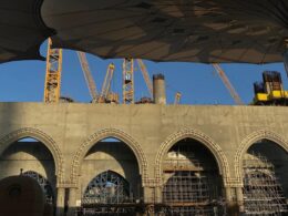 Scaffolding Removed Prophet Mosque Expansion