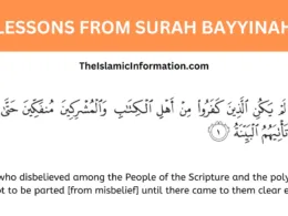 LESSONS FROM Surah Bayyinah