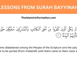 LESSONS FROM Surah Bayyinah