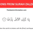 LESSONS FROM Surah Zalzalah