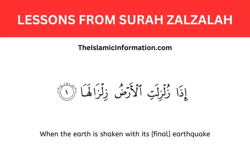 LESSONS FROM Surah Zalzalah