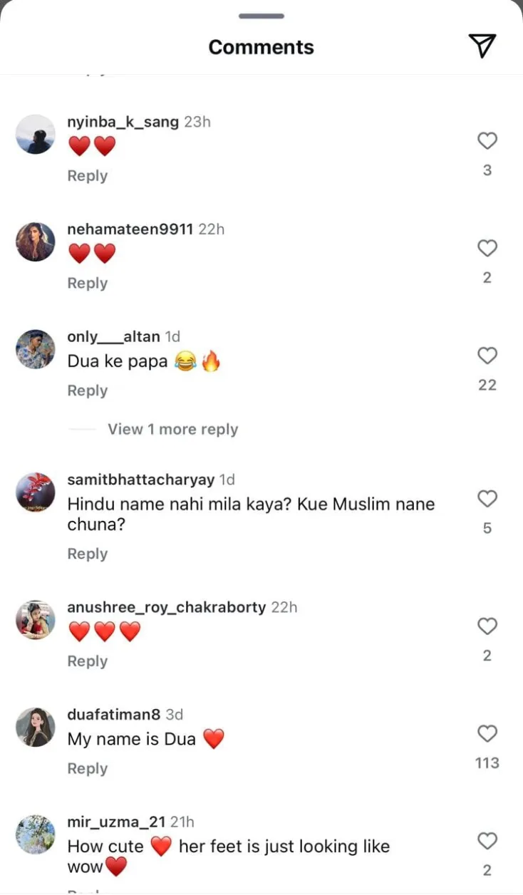 depeeka ranveer daughter comments 3