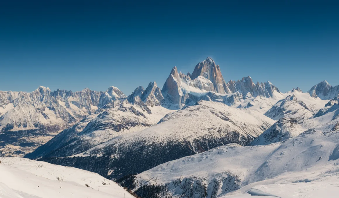 mountains, snow, white, nature