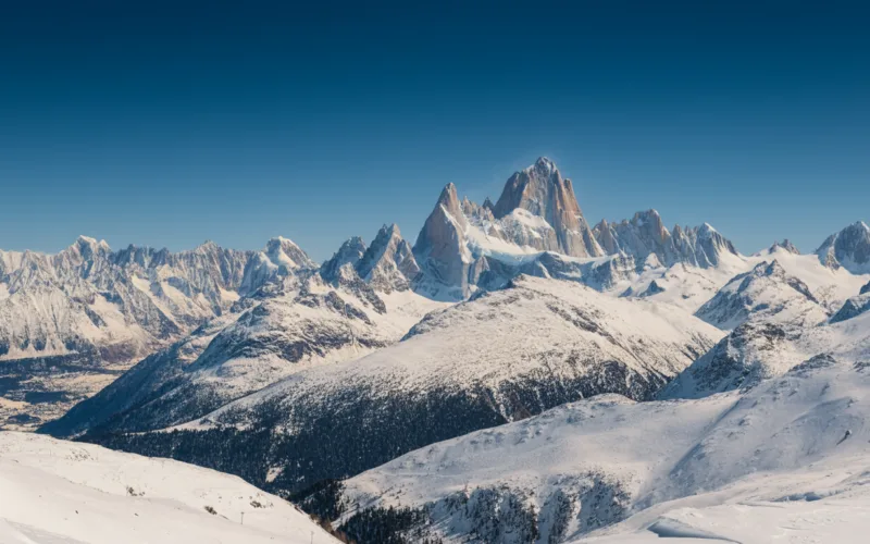 mountains, snow, white, nature