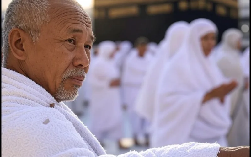 indonesian pilgrim in makkah