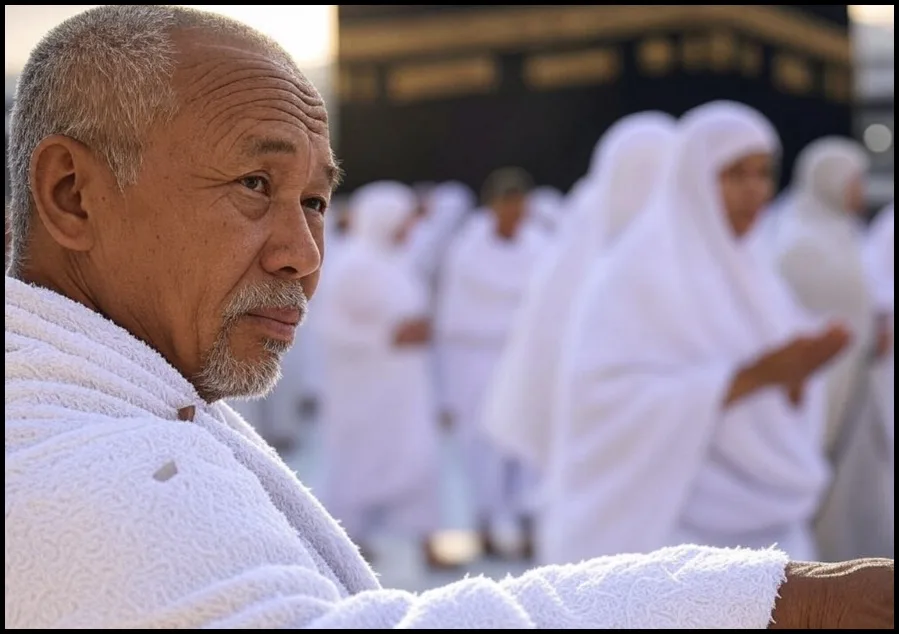 indonesian pilgrim in makkah