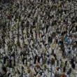 pilgrims during hajj in mecca