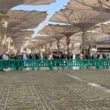 New Carpets Placed in the Courtyards of Al Masjid Al Nabawi