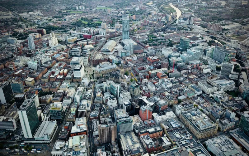 An Aerial Shot of the City of Manchester