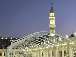 New Canopy Being Constructed at Masjid an Nabawi Rooftop