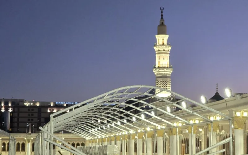 New Canopy Being Constructed at Masjid an Nabawi Rooftop