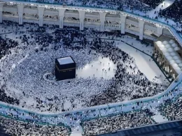 aerial photo kaaba ramadan