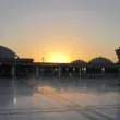 roof of masjid an nabawi during sunset