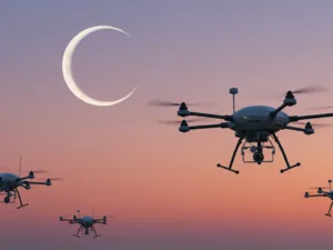 uae ai drones ramadan 2025 moon