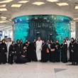 umrah pilgrims at jeddah airport