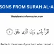 LESSONS FROM Surah Al Alaq