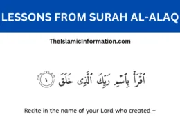 LESSONS FROM Surah Al Alaq