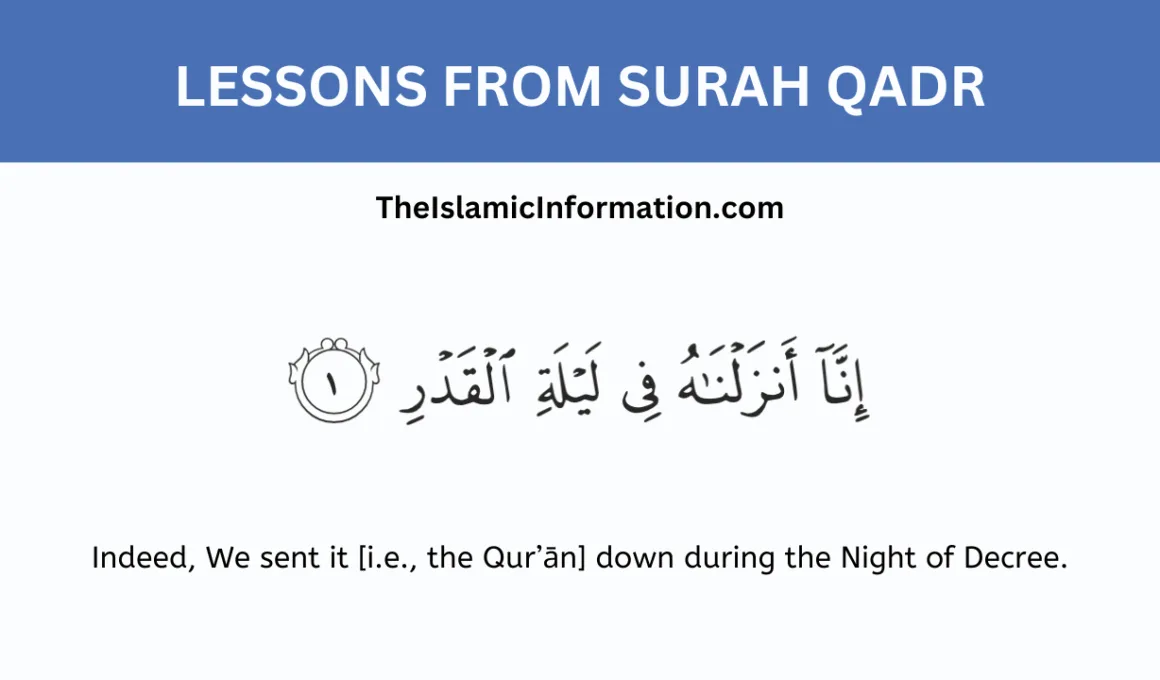 LESSONS FROM Surah qadr