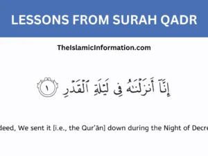 LESSONS FROM Surah qadr