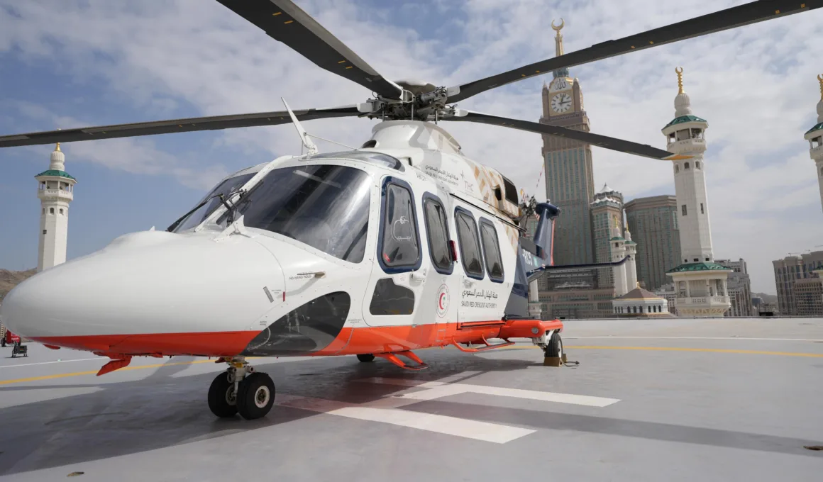 saudi red cresent helicopter