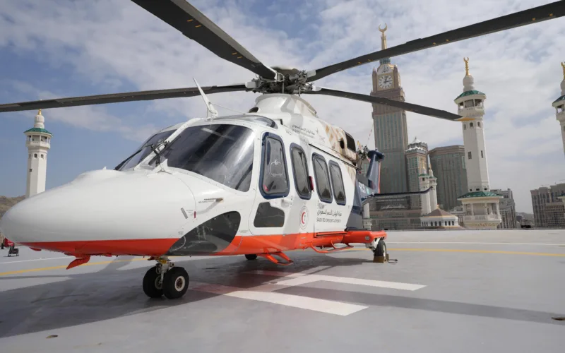 saudi red cresent helicopter