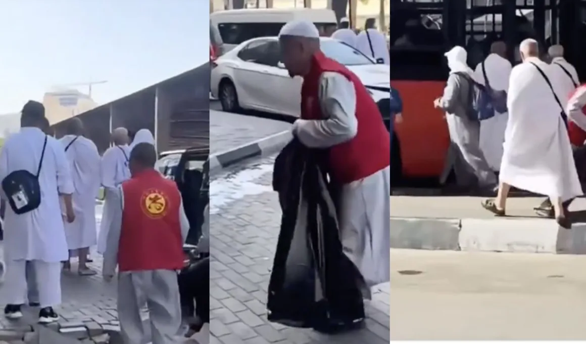 chinese pilgrims cleaning makkah streets 2025