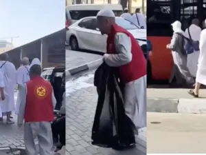 chinese pilgrims cleaning makkah streets 2025