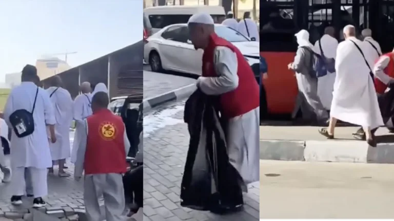 chinese pilgrims cleaning makkah streets 2025