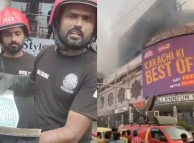 karachi millenium mall fire 2025