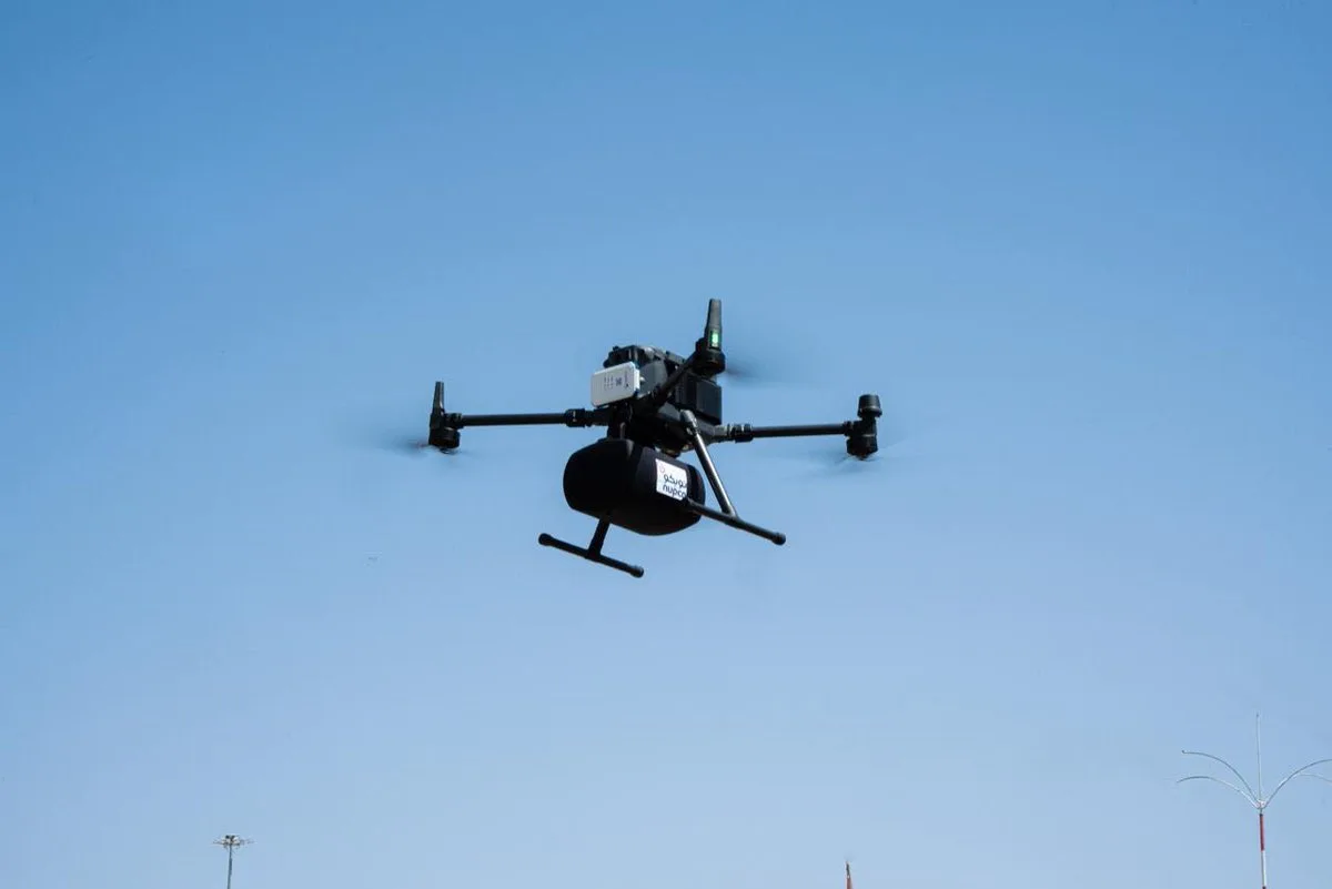 Saudi Arabia Deploys Drones and Helicopters to Deliver Medical Supplies Directly to Hajj Pilgrims 6 medicine drones hajj 2025