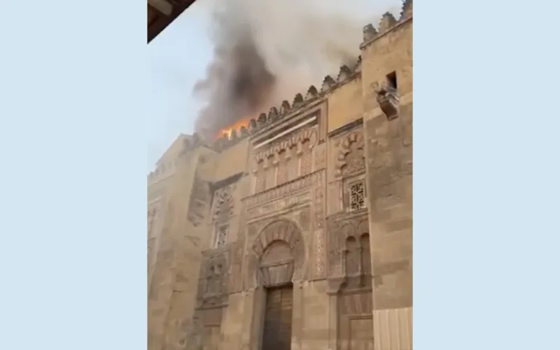 Fire damages Spain Historic Cordoba Mosque