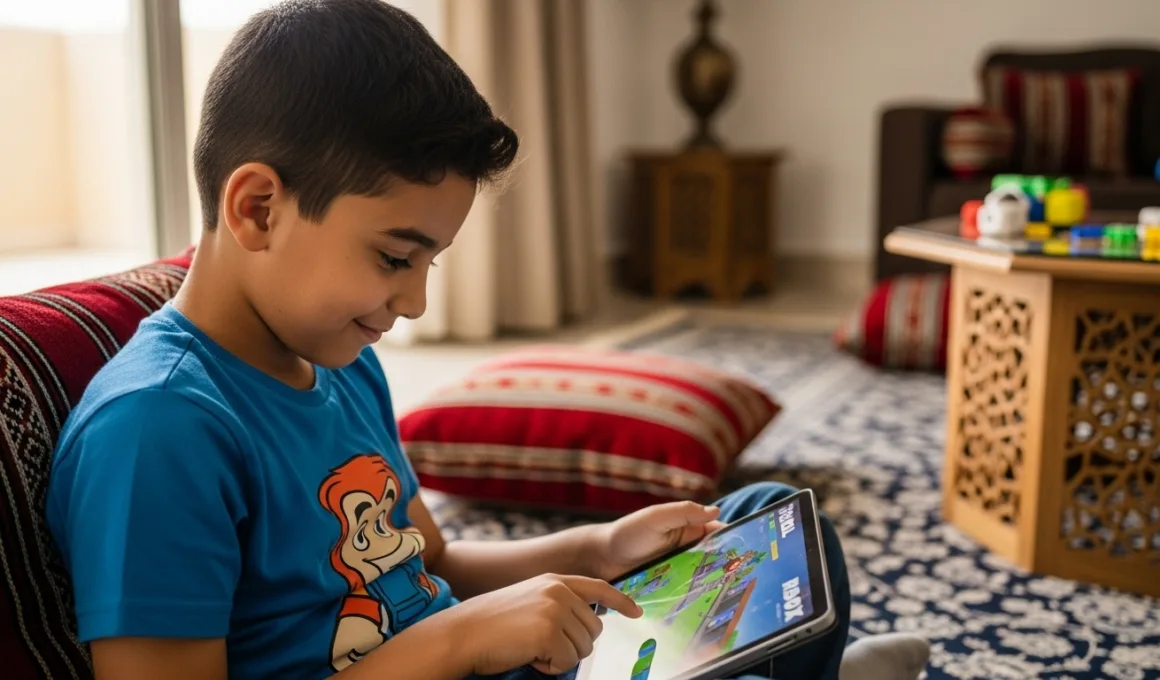 arab kid playing roblox