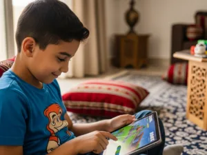 arab kid playing roblox