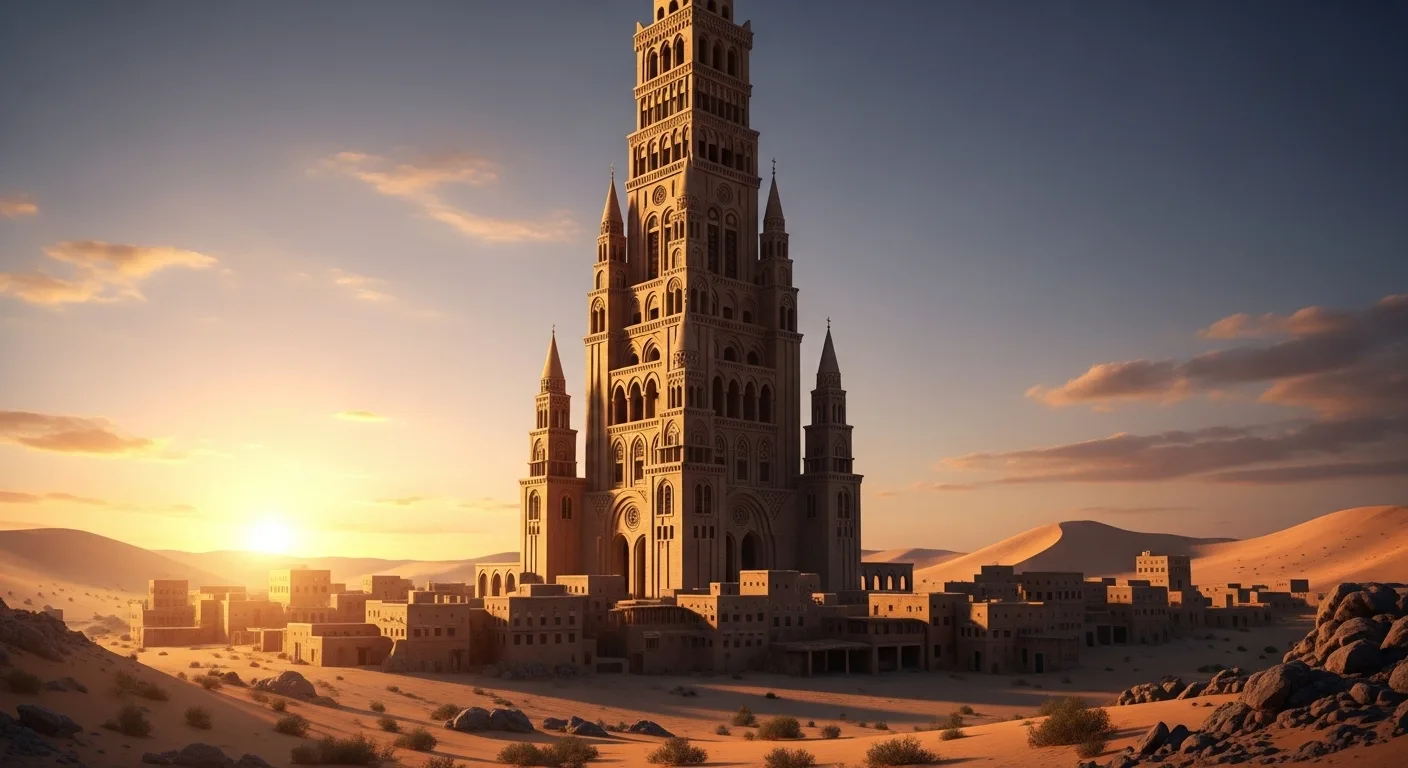 building in a desert