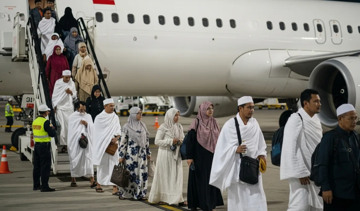 indonesian pilgrims plane