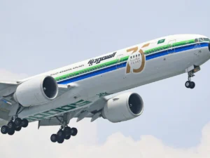 saudi arabian airlines 75 years livery