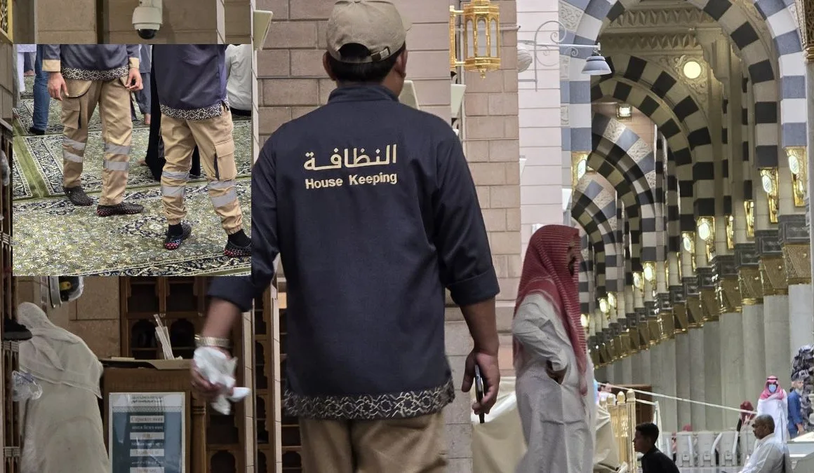 Cleaning Staff In Masjid an-Nabawi Gets New Uniforms 2025