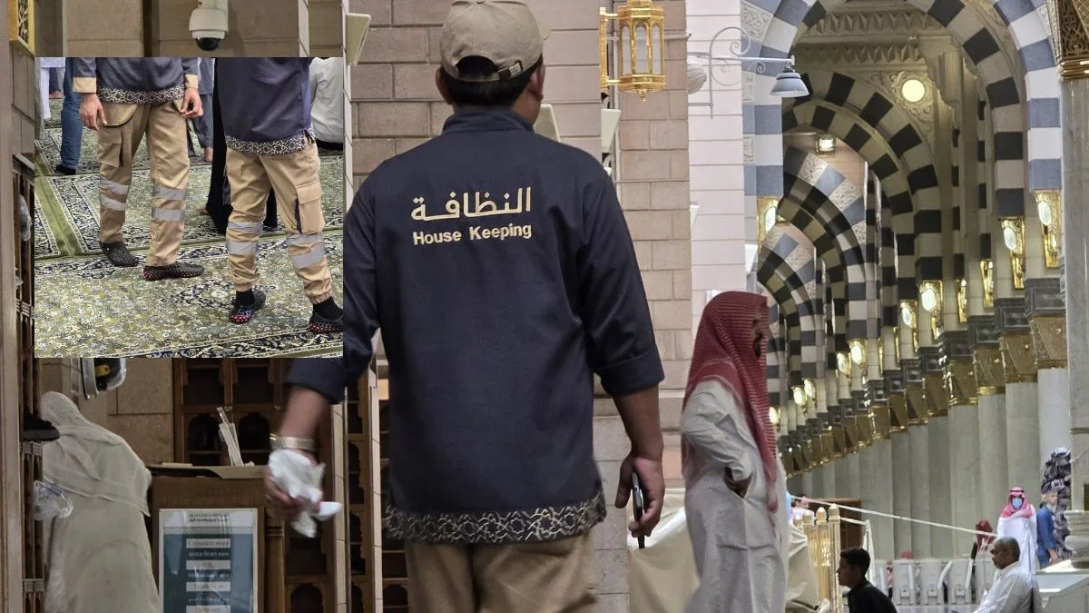 Cleaning Staff In Masjid an-Nabawi Gets New Uniforms 2025