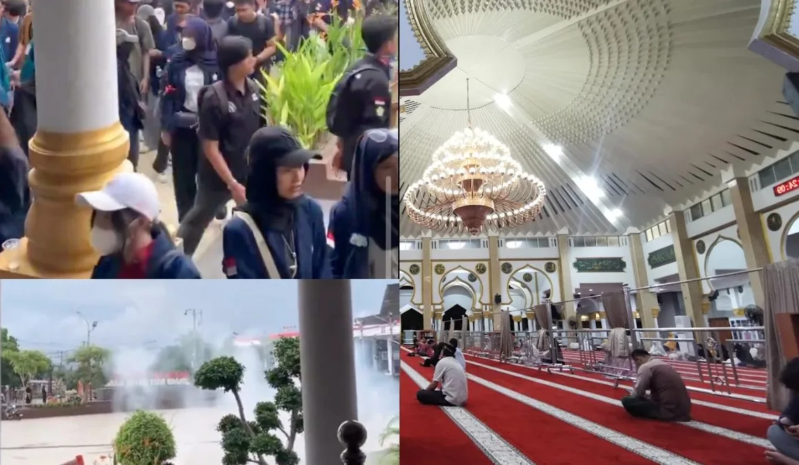 Indonesian Protests 2025 Baitul Izzah Mosque Bengkulu