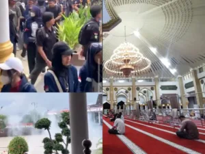 Indonesian Protests 2025 Baitul Izzah Mosque Bengkulu