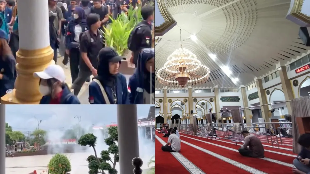 Indonesian Protests 2025 Baitul Izzah Mosque Bengkulu