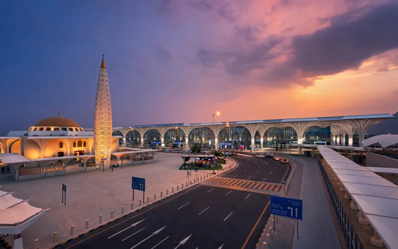 madina international airport sunset 2025