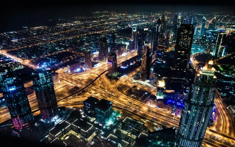timelapse cityscape photography during night time