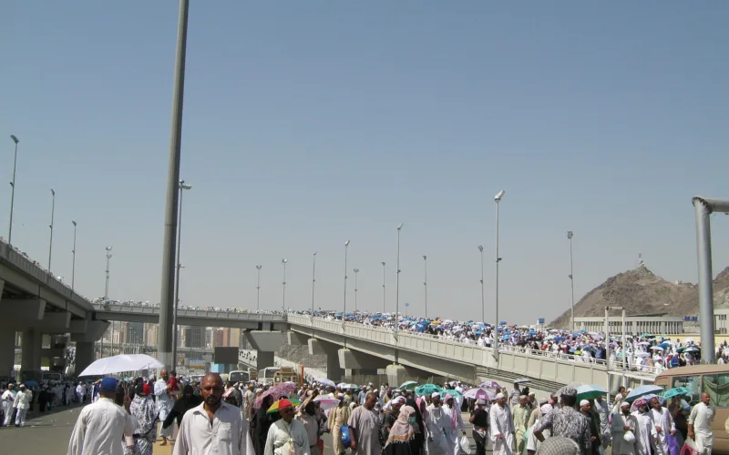 pilgrims walking