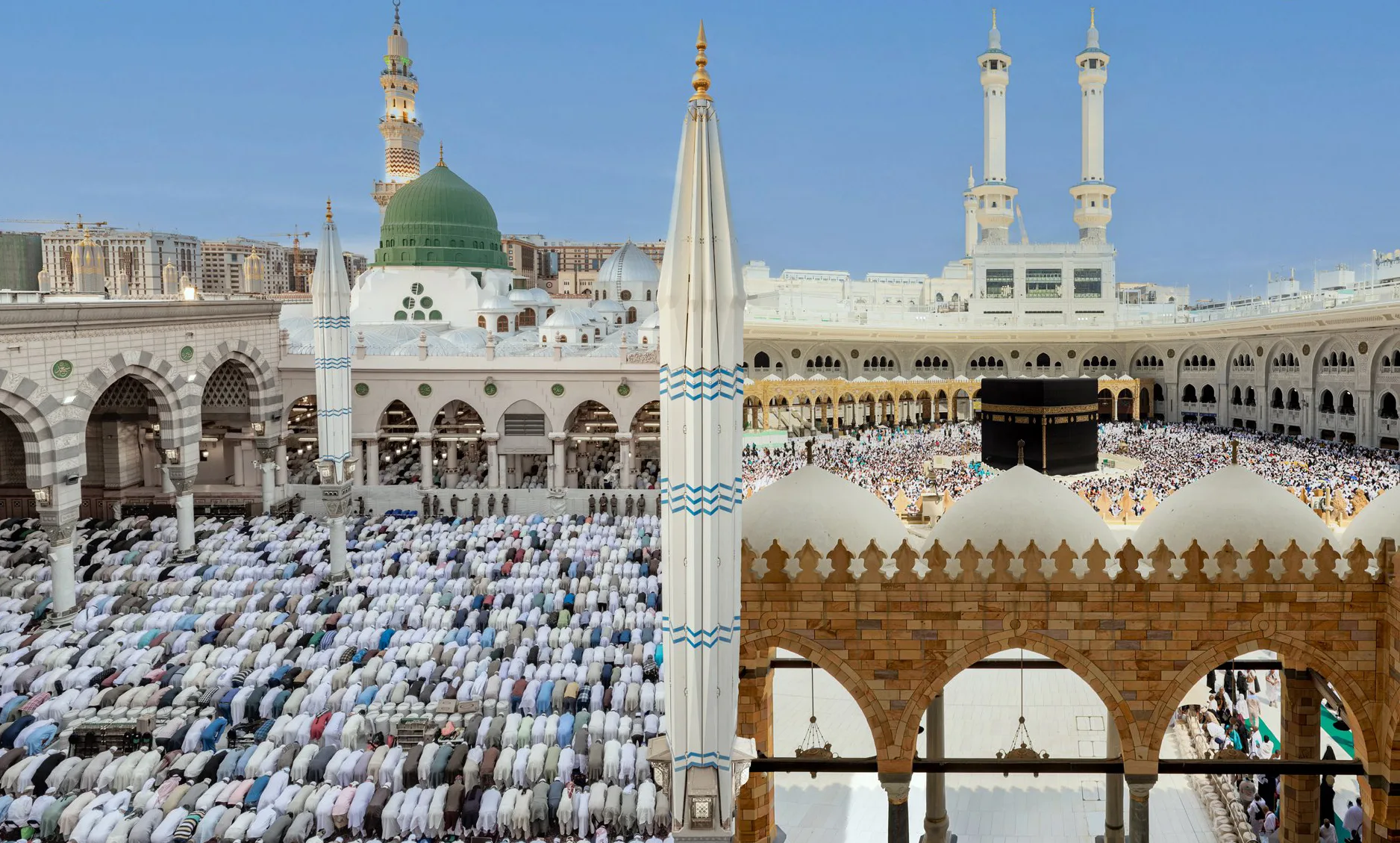 More than 13 million pilgrims visited the Two Holy Mosques in one week.