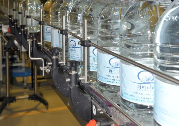 zamzam bottles in production
