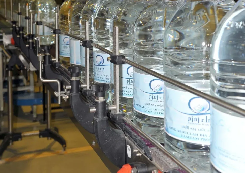zamzam bottles in production
