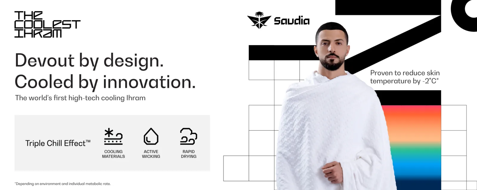Saudia airline cooling ihram